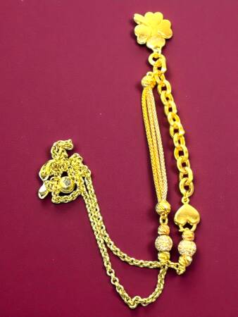 14 Ayar Yoncalı Altın Kolye - 6