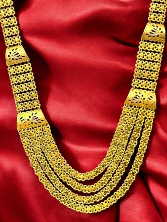 4 Sıra Altın Akıtma Kolye - 