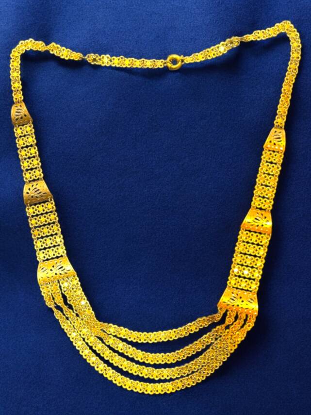 4 Sıra Altın Akıtma Kolye - 5