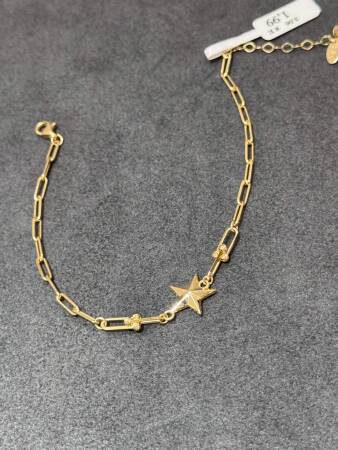 8 Ayar Yıldızlı Bileklik - 