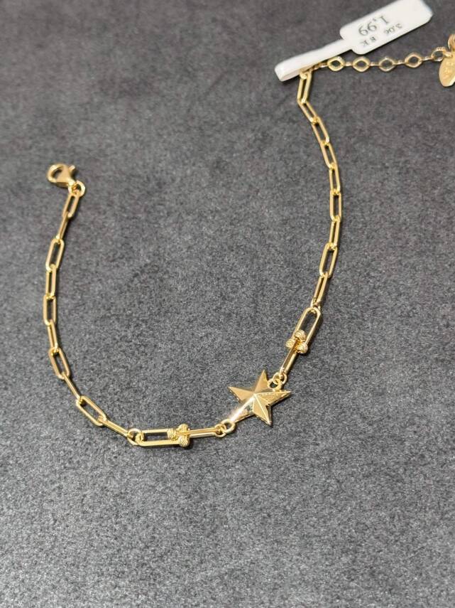 8 Ayar Yıldızlı Bileklik - 1