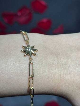 8 Ayar Kuzey Yıldızı Bileklik - 3