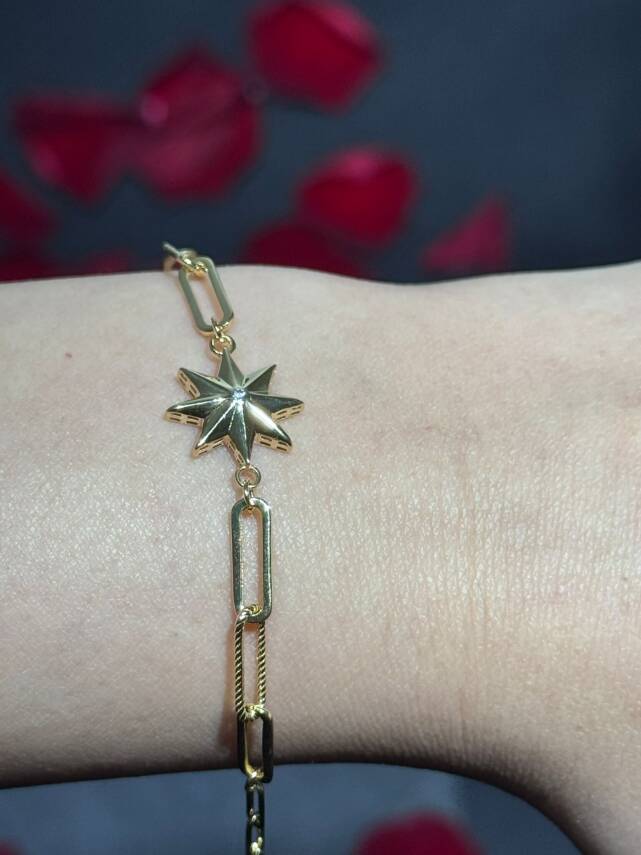 8 Ayar Kuzey Yıldızı Bileklik - 3