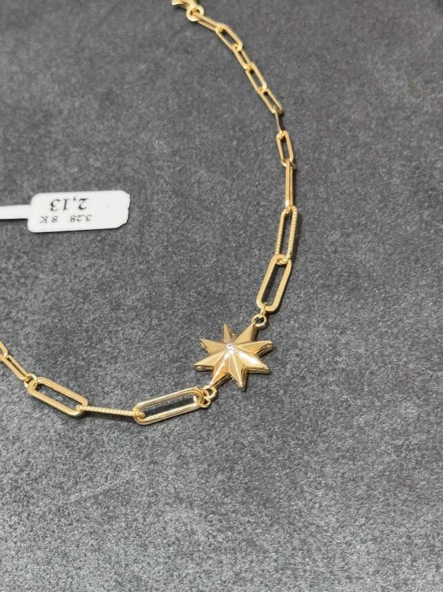 8 Ayar Kuzey Yıldızı Bileklik - 2