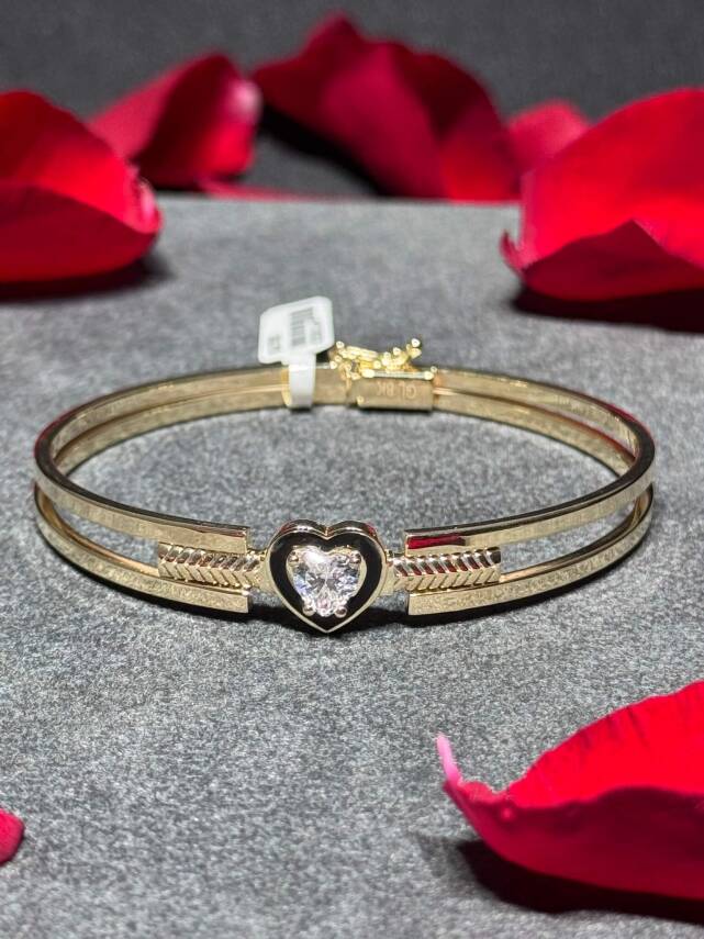 8 Ayar Kalp Kelepçe - 1