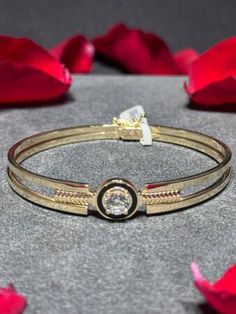 8 Ayar Taşlı Kelepçe - 