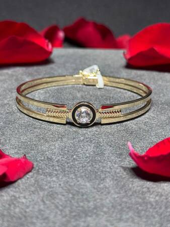 8 Ayar Taşlı Kelepçe - 2