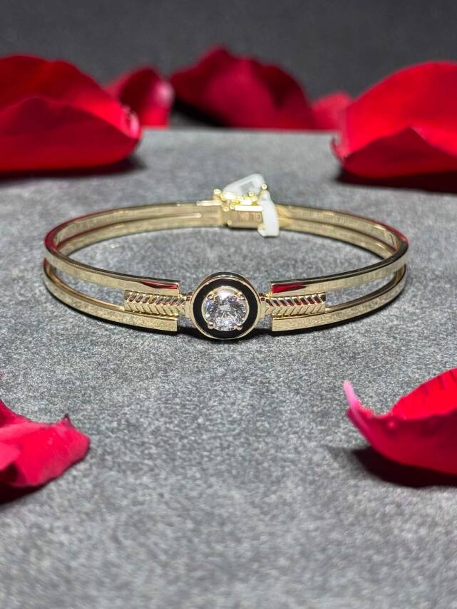 8 Ayar Taşlı Kelepçe - 2