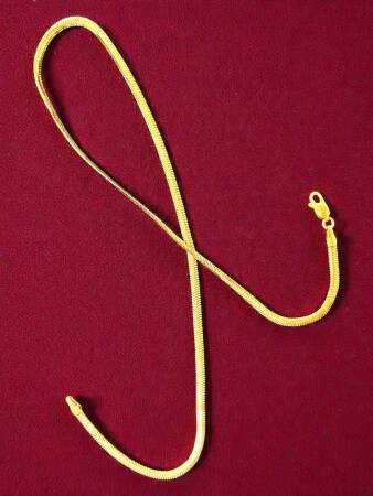 Altın Balıksırtı Zincir Kolye - 5