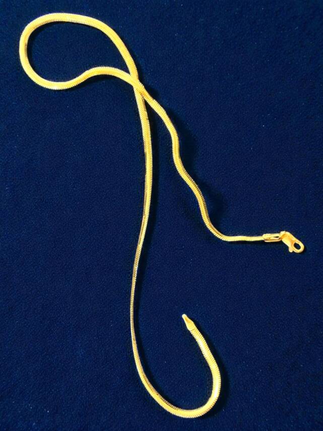 Altın Balıksırtı Zincir Kolye - 7