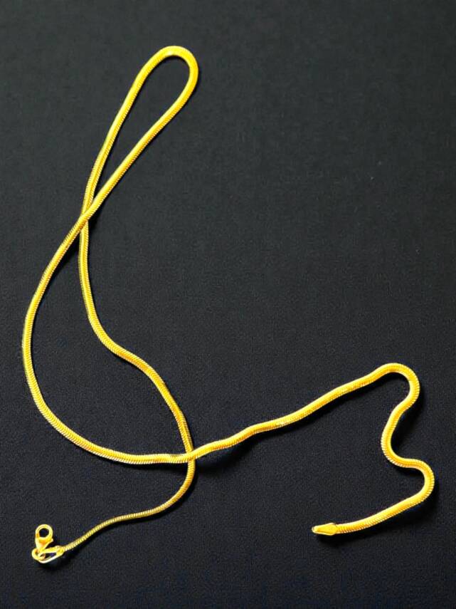 Altın Balıksırtı Zincir Kolye - 9