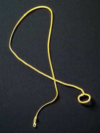 Altın Balıksırtı Zincir Kolye - 3