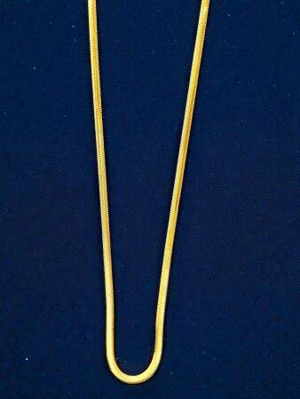 Altın Balıksırtı Zincir Kolye - 