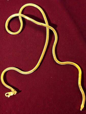 Altın Balıksırtı Zincir Kolye - 8