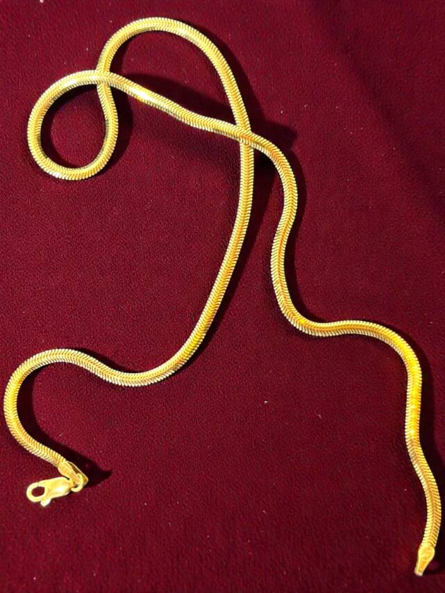 Altın Balıksırtı Zincir Kolye - 8