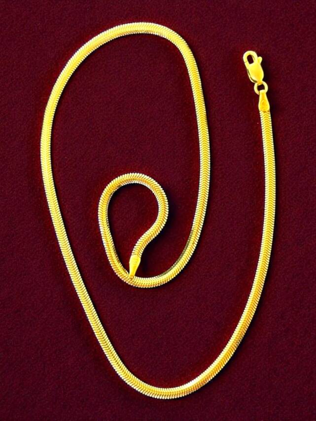 Altın Balıksırtı Zincir Kolye - 3