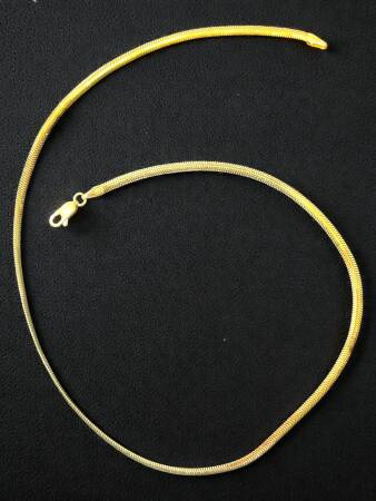 Altın Balıksırtı Zincir Kolye - 5