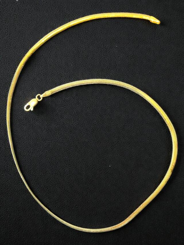 Altın Balıksırtı Zincir Kolye - 5