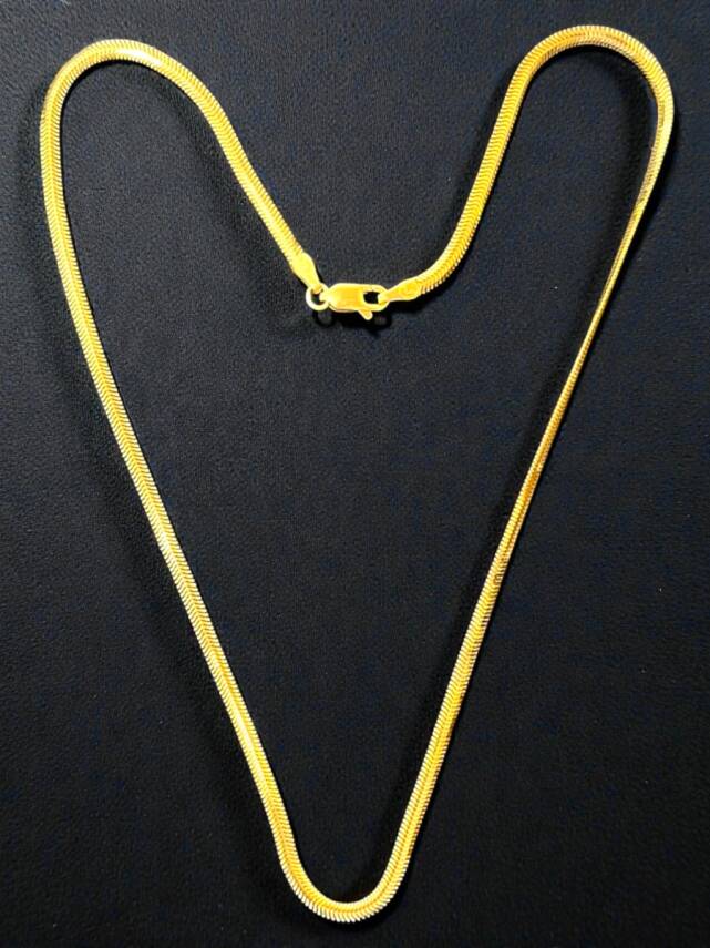 Altın Balıksırtı Zincir Kolye - 2