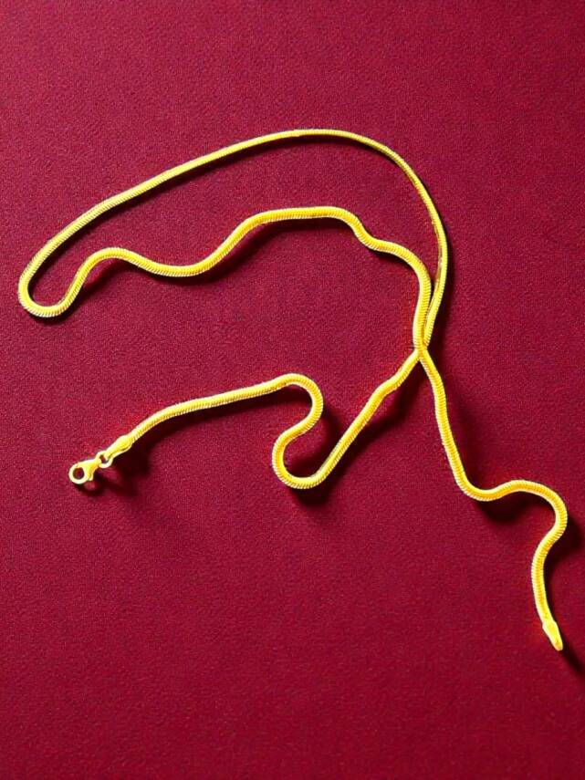 Altın Balıksırtı Zincir Kolye - 7