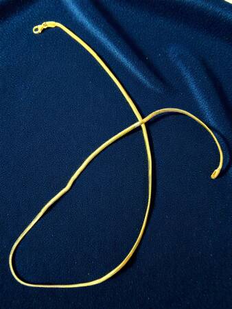 Altın Balıksırtı Zincir Kolye - 8