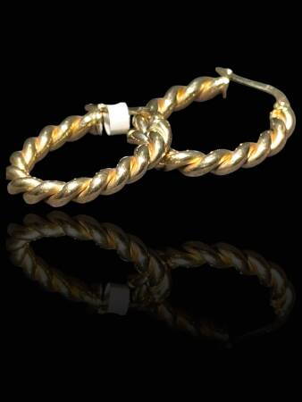 Altın Burgu Halka Küpe - 2