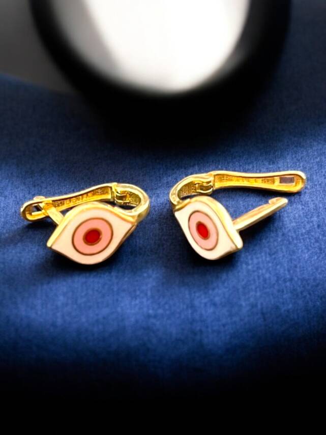 Şeker Model Altın Çocuk Küpe - 4