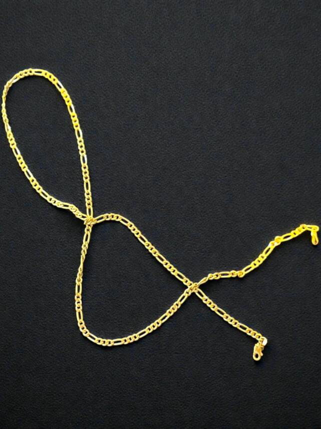 Altın Figaro Zincir Kolye - 4