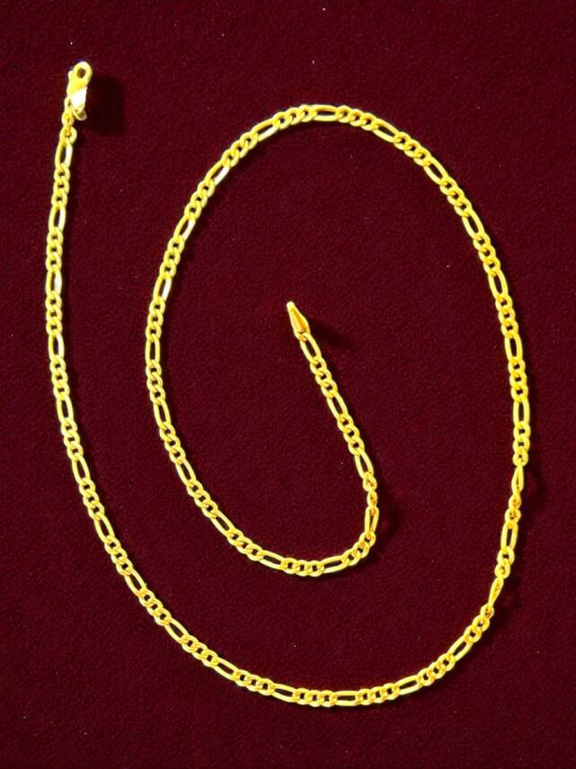 Altın Figaro Zincir Kolye - 3