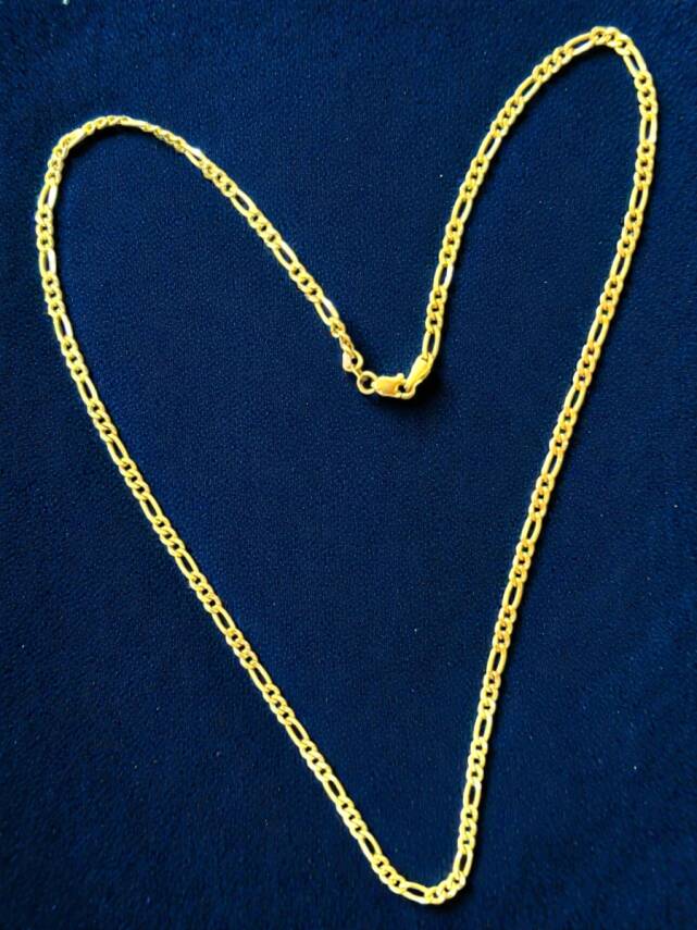 Altın Figaro Zincir Kolye - 5