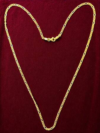 Altın Figaro Zincir Kolye - 3