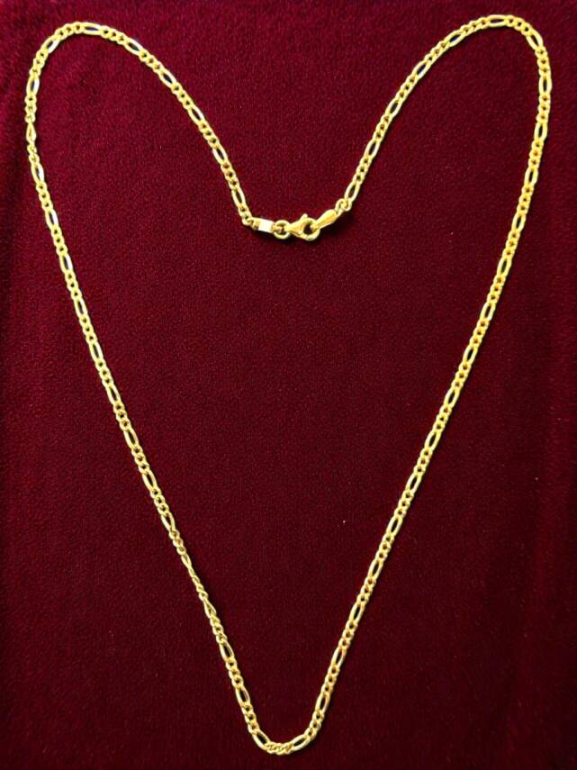 Altın Figaro Zincir Kolye - 3