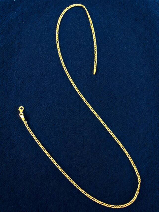 Altın Figaro Zincir Kolye - 4