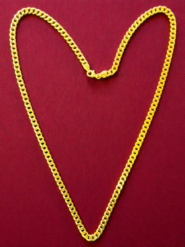 Altın Gurmet Küba Zincir Kolye - 3