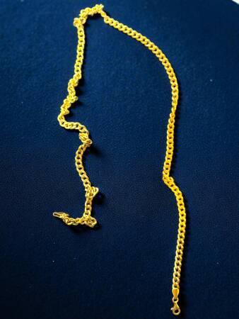 Altın Gurmet Küba Zincir Kolye - 7