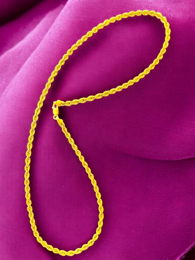 Altın Halat Zincir Kolye - 11