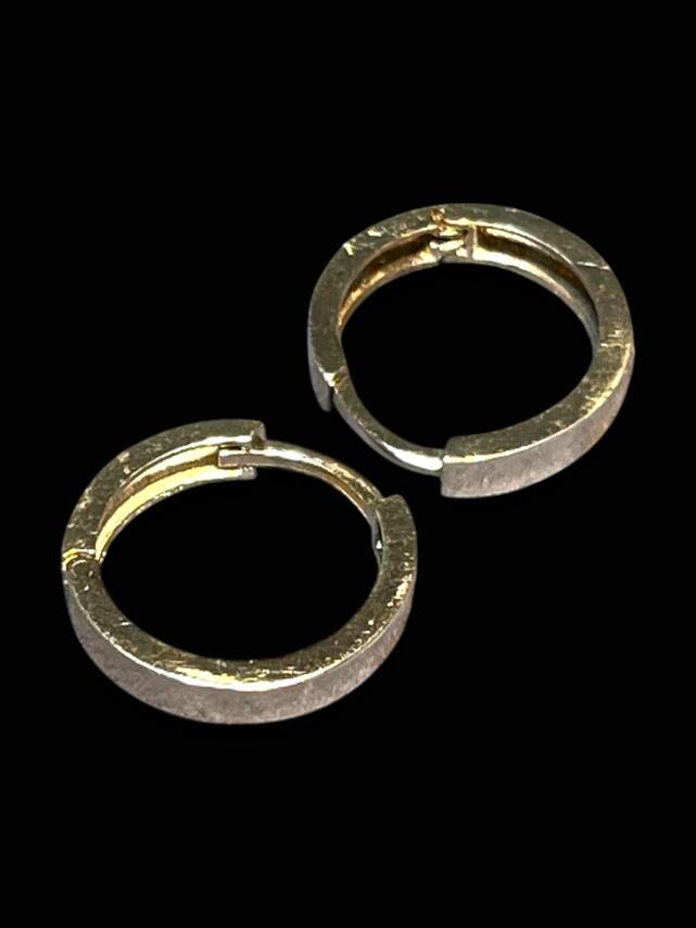 Altın Mini Halka Küpe - 2