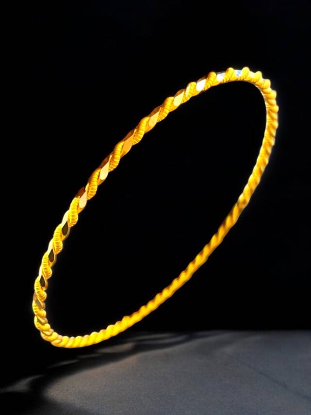 Altın İkili Burma Bilezik - 1