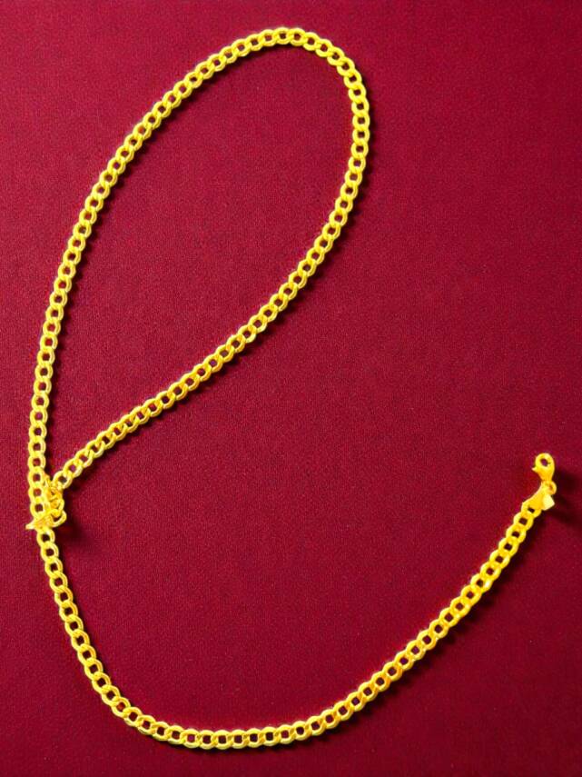 Altın Küba Zincir Kolye - 7