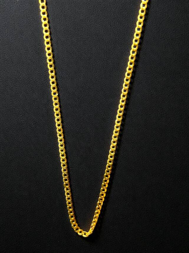 Altın Küba Zincir Kolye - 1