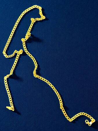 Altın Küba Zincir Kolye - 8