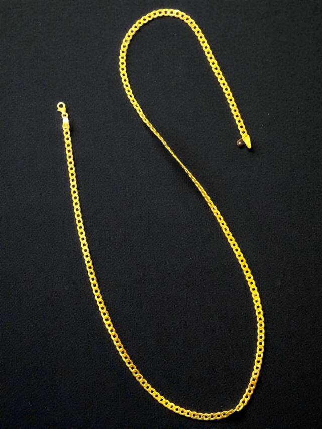 Altın Küba Zincir Kolye - 4
