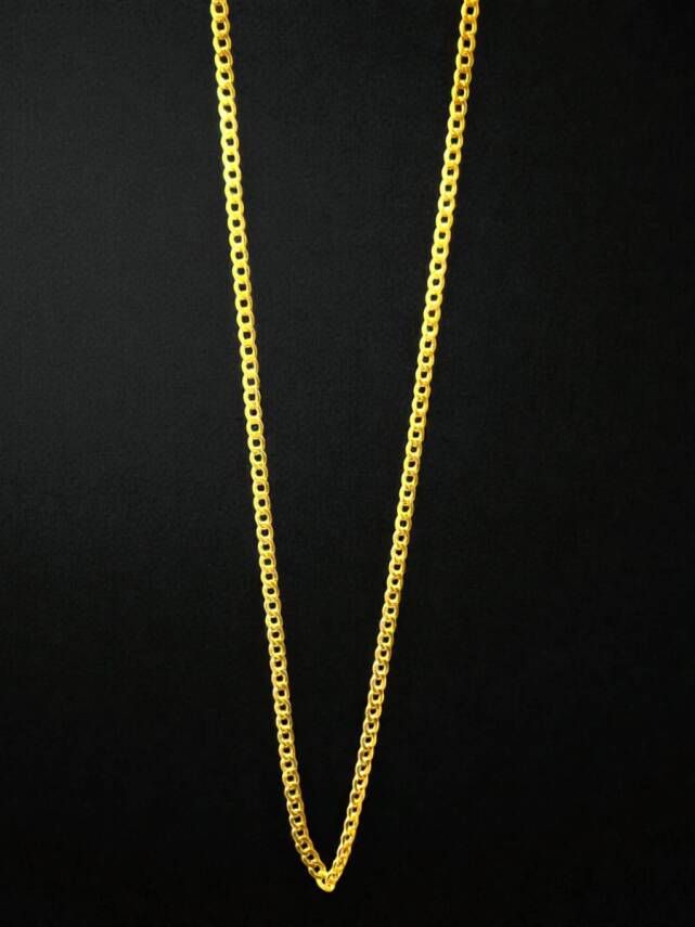 Altın Küba Zincir Kolye - 1