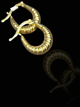 Altın Mini Midye Halka Küpe - 3