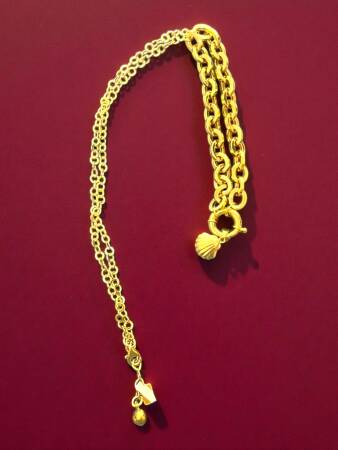 Altın Midye Model Kolye - 3