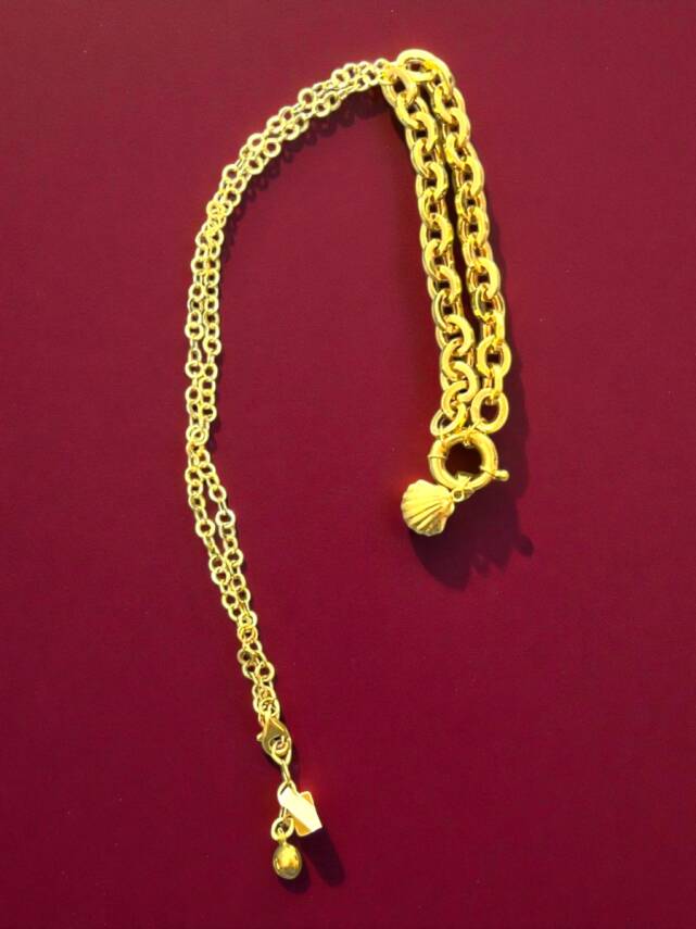 Altın Midye Model Kolye - 3