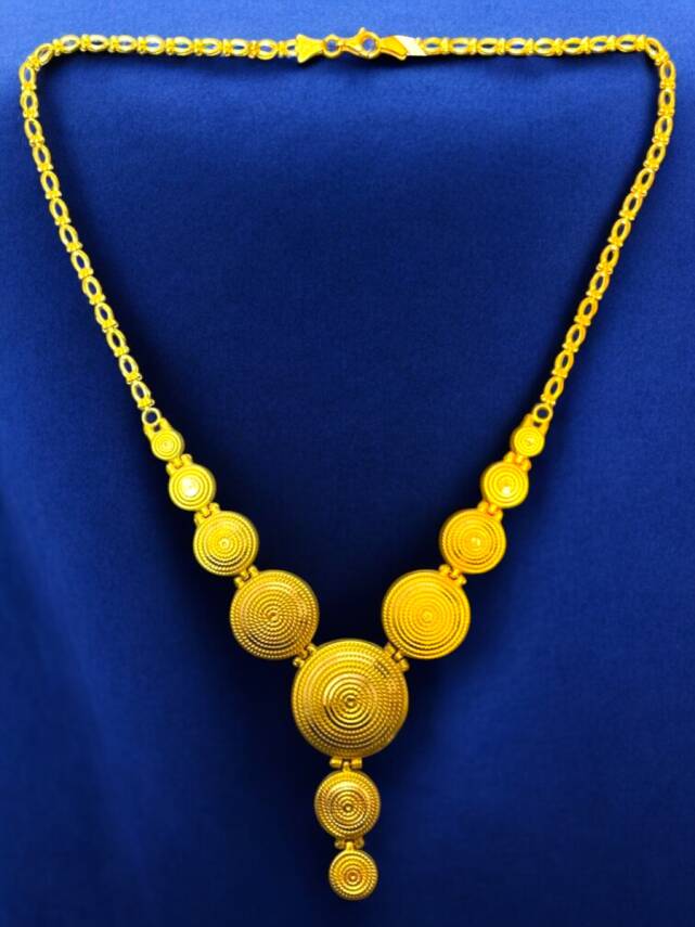 Parmak İzi Altın Kolye - 4