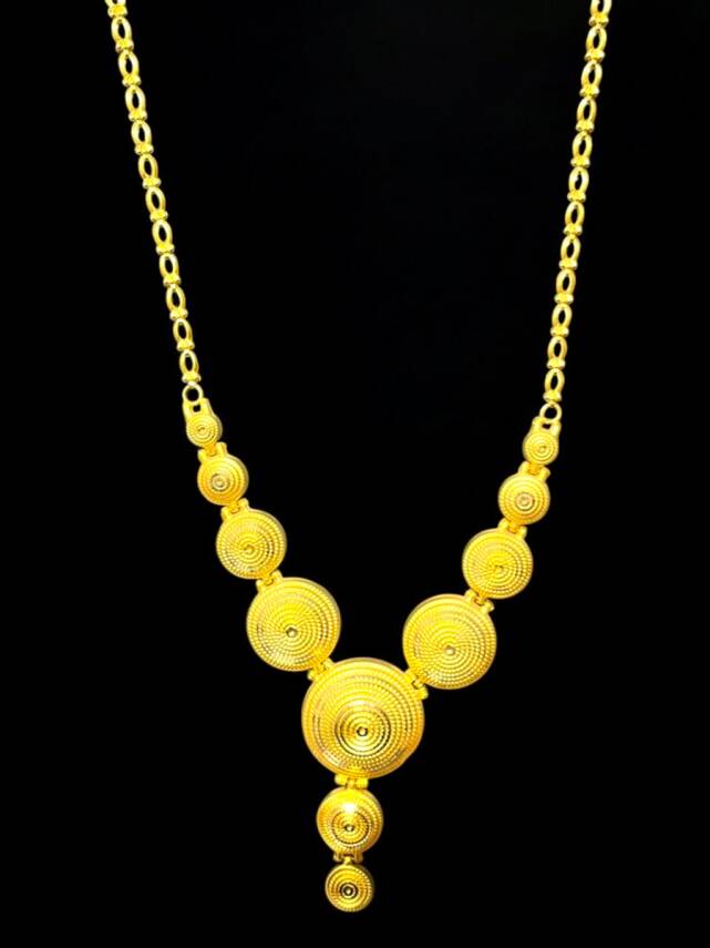 Parmak İzi Altın Kolye - 5