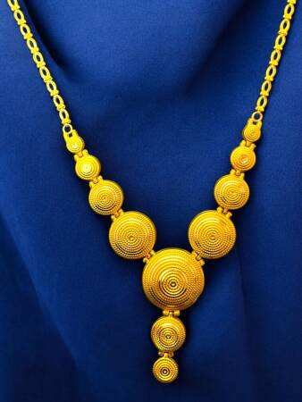 Parmak İzi Altın Kolye - 