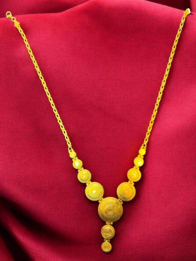 Parmak İzi Altın Kolye - 3